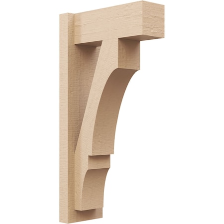 Ekena Millwork 5 1/2-in W x 12-in D x 24-in H Balboa Block Rough Cedar Woodgrain TimberThane Outlooker, Primed Tan OUTUR055X12X24BOA44RCPR